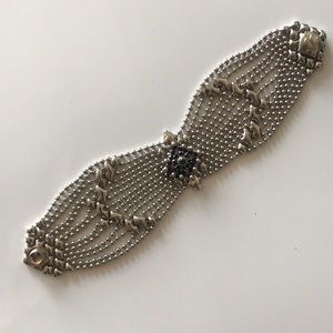 Silver liquid metal bracelet